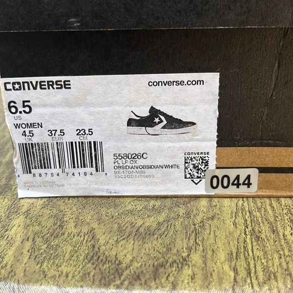 NIB Converse Breakpoint OX Obsidian White Leather Navy Blue Low Top Sneakers 6.5 - Picture 15 of 15